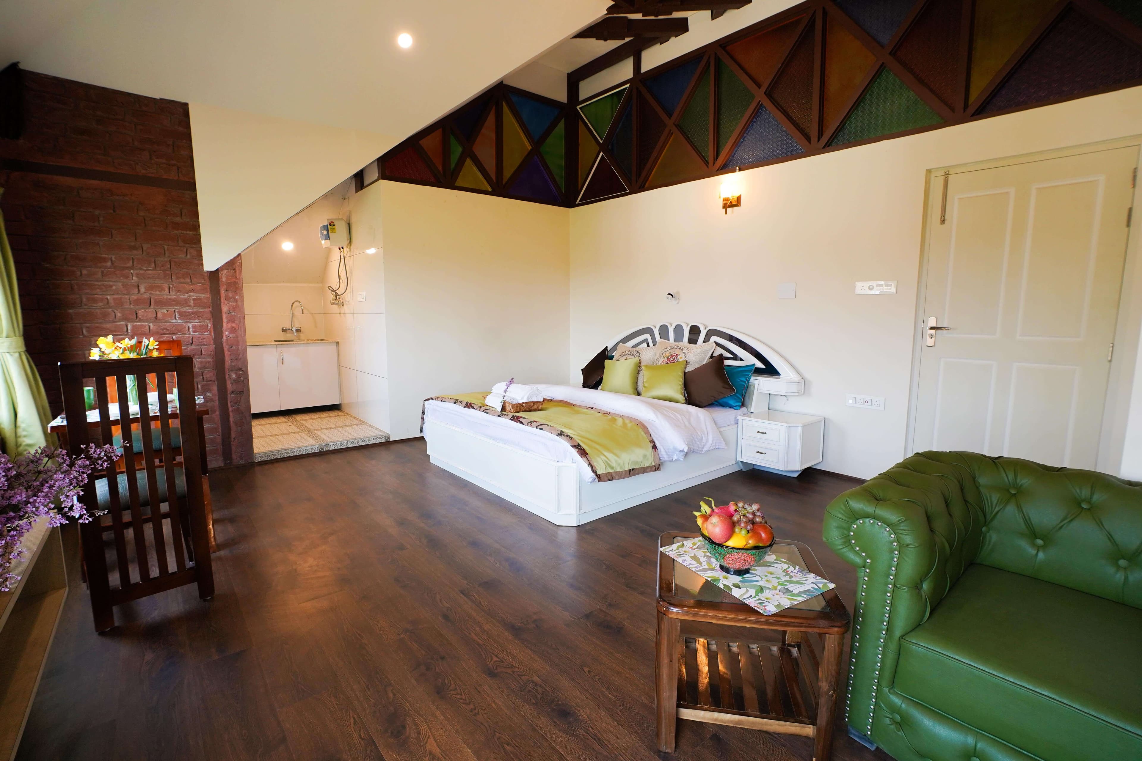 Sukoon (3C) — Studio at Maskan, our Srinagar homestay in Barzulla