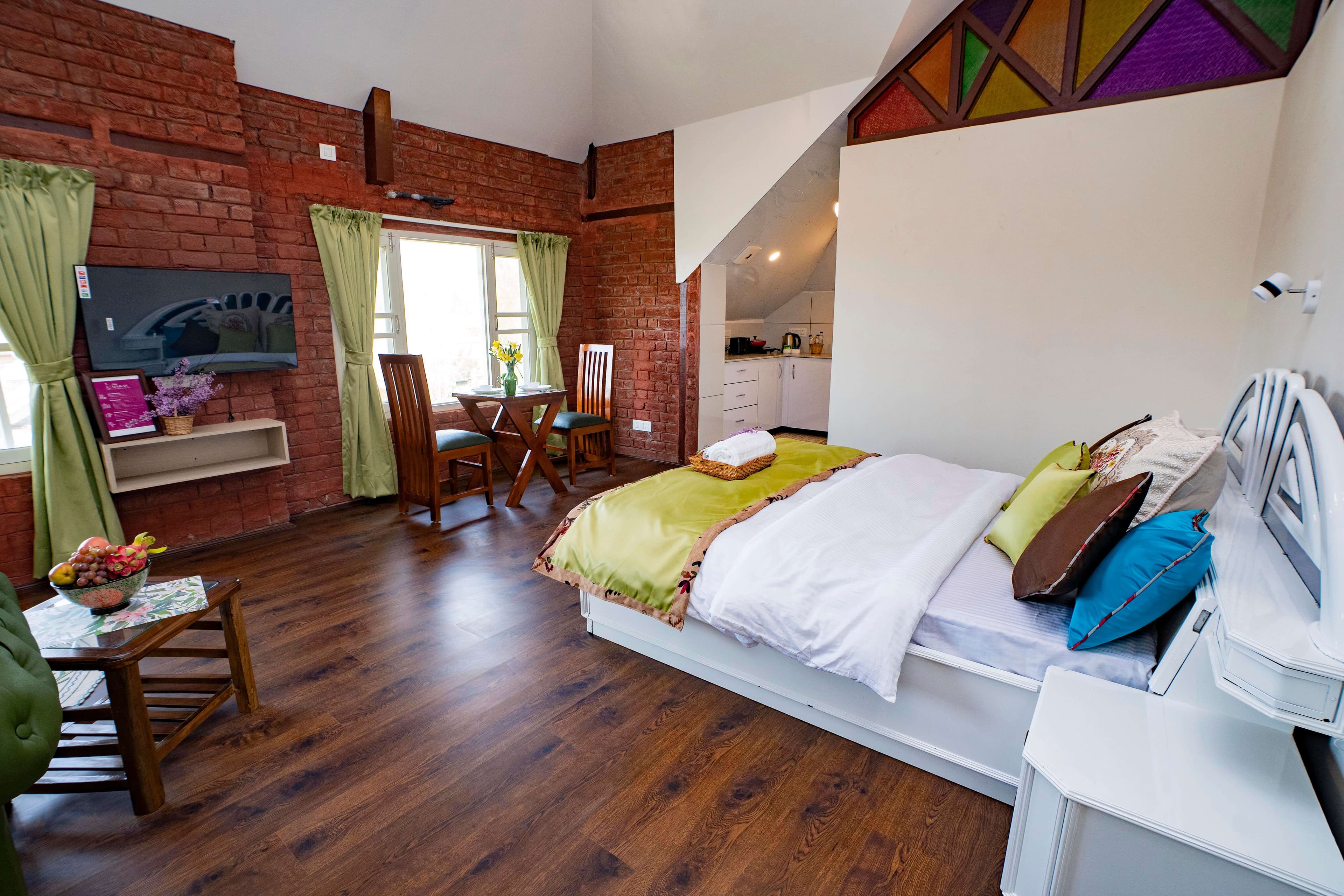 Sukoon (3C) — interior detail, Maskan homestay in Barzulla, Srinagar
